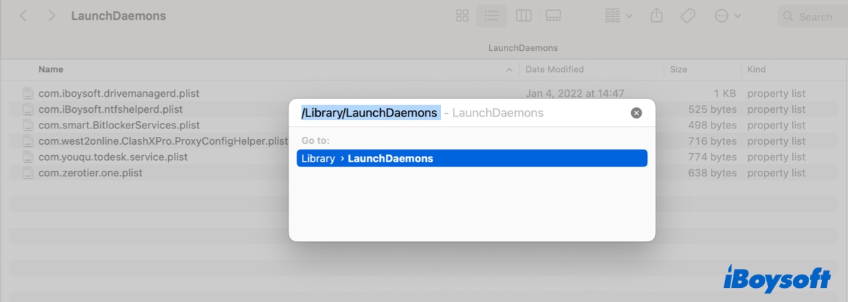 Find Mac startup programs that are not in login items