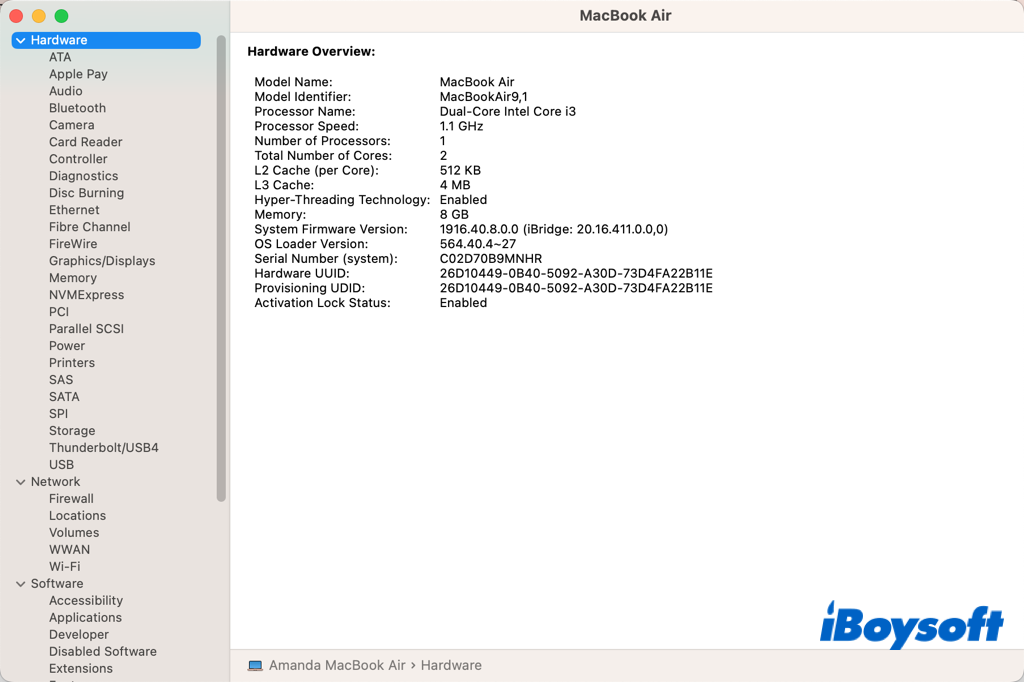 mac system report