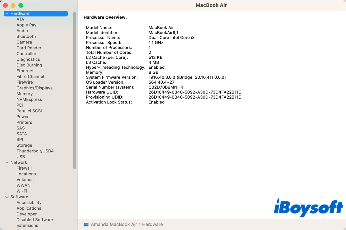 mac system report