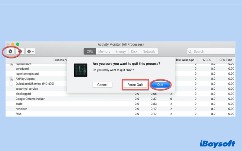 force quit via Mac Task Manager
