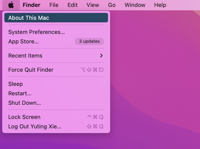 About This Mac