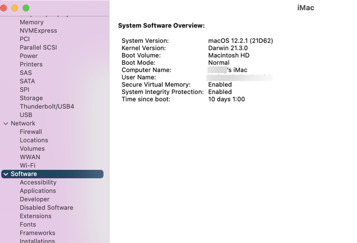 Time since boot