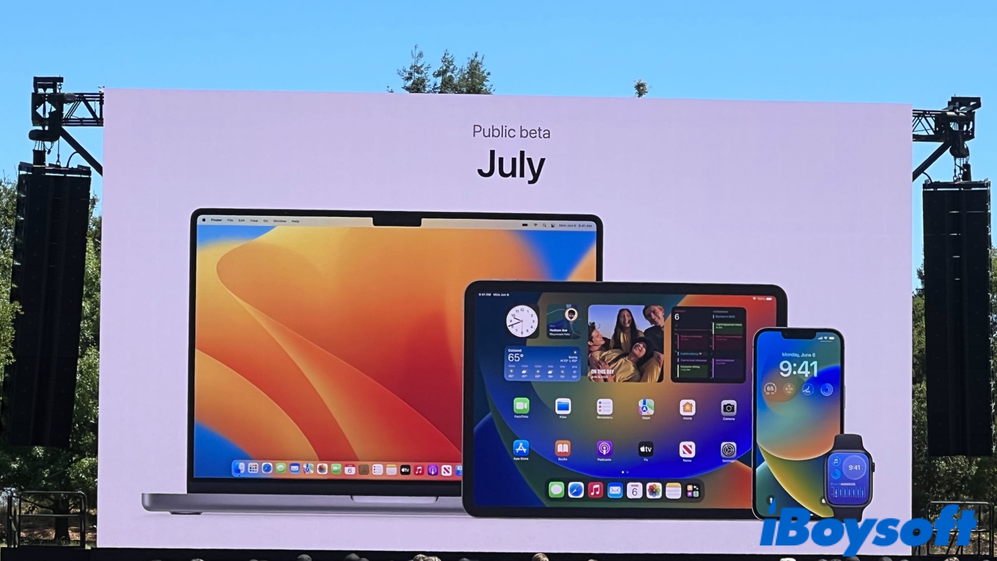  The public beta release date of macOS Ventura
