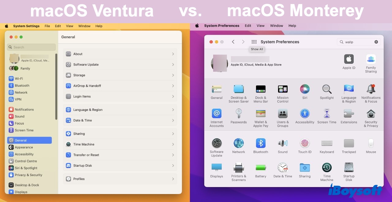 The renamed and redesigned System Preferences in macOS 13 Ventura