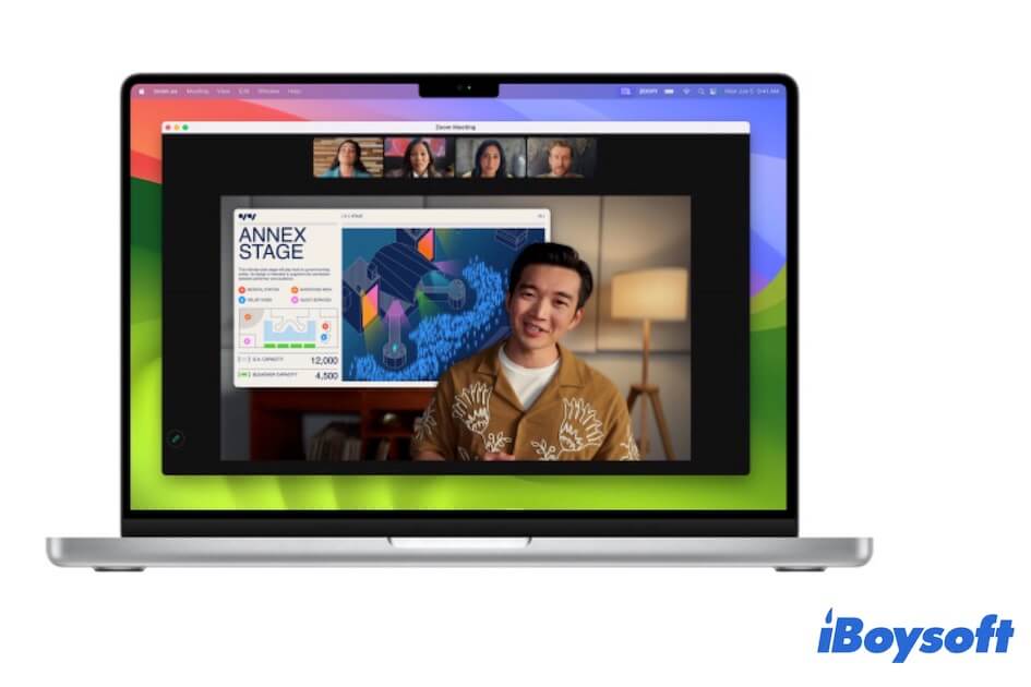 macOS 14 presenter overlay