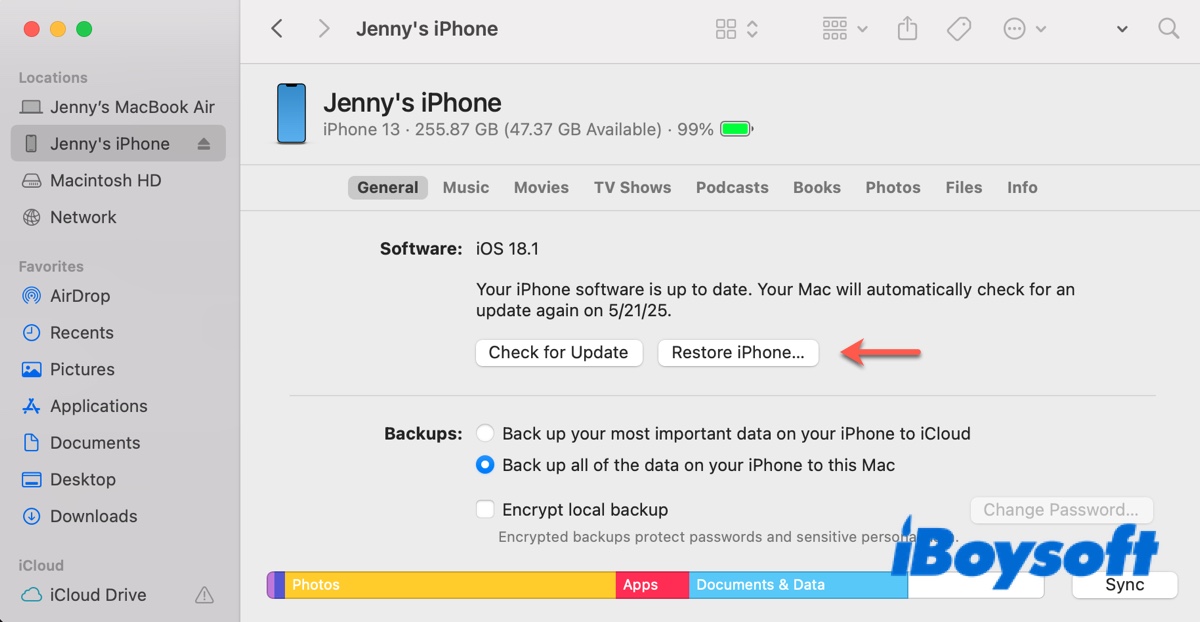 How to install IPSW on Mac