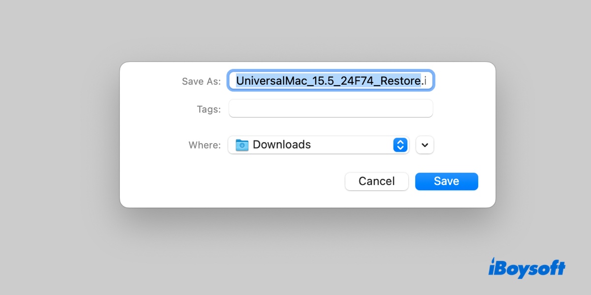 macOS IPSW download