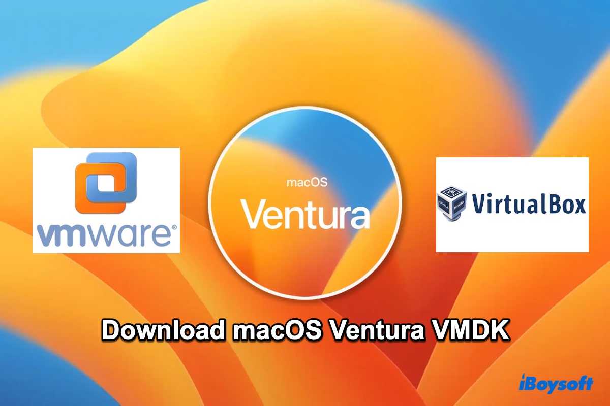 Métodos para conseguir el archivo VMDK de macOS Ventura