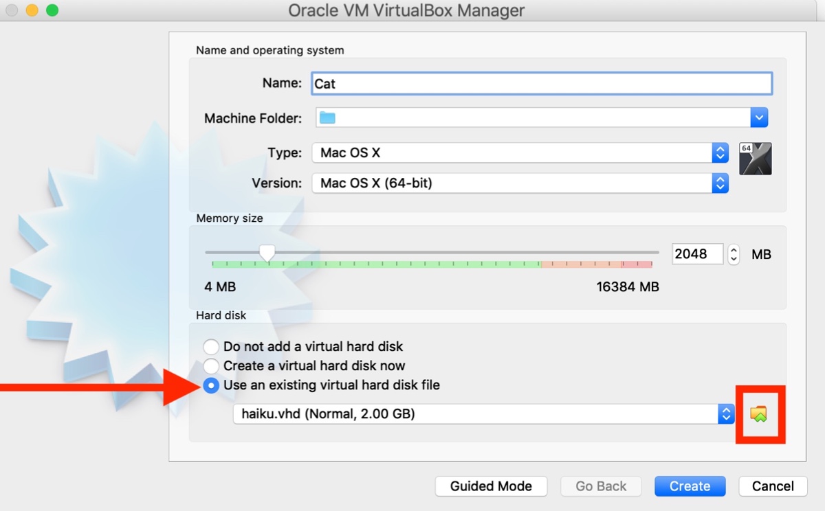 How to open macOS VMDK in VirtualBox