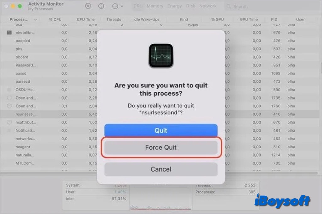 force quit nsurlsessiond