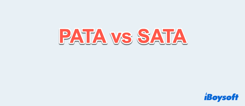 PATA vs SATA