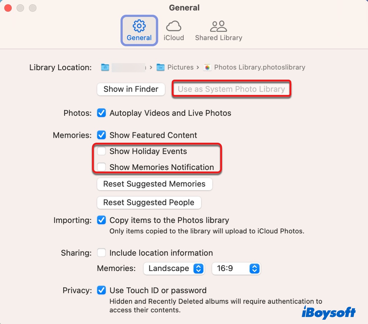 Change Photos settings on Mac