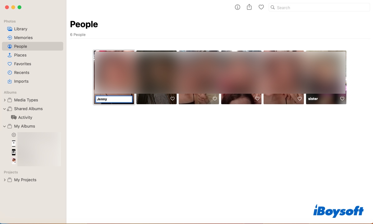 Name people in Photos