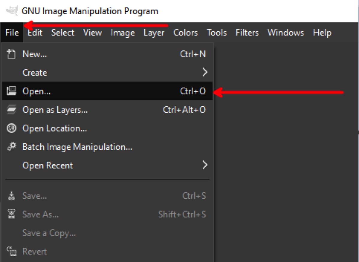 Open PSD file with GIMP