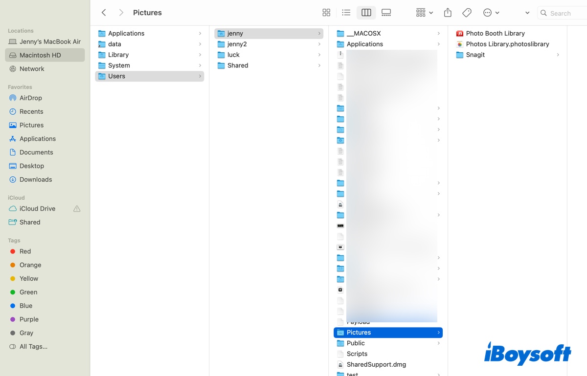 Pictures folder on Mac