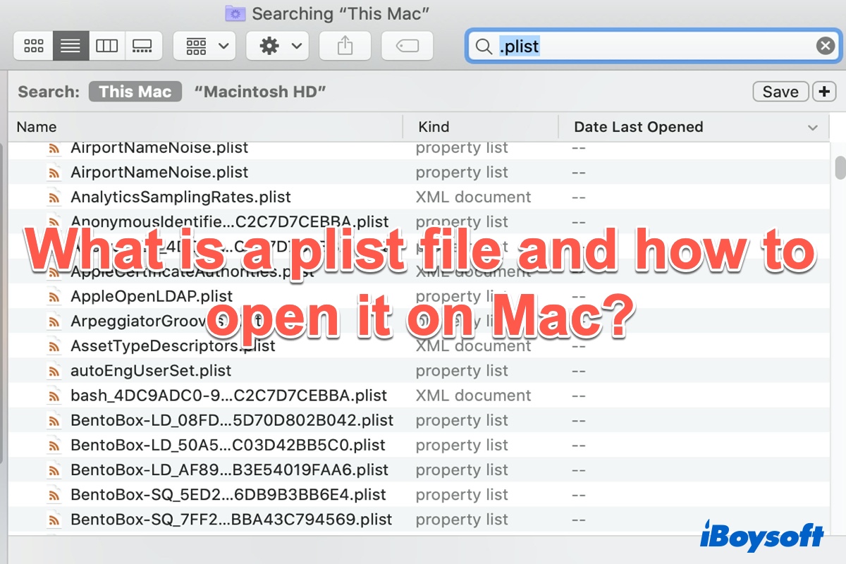 what is plist file