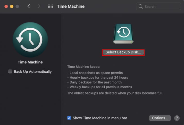 Back up your Mac to QNAP NAS via the Time Machine user account