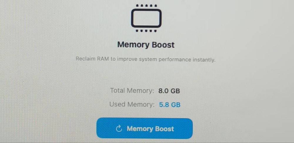 Cleared RAM memory