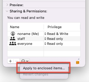how to fix the red minus mark in Finder folders