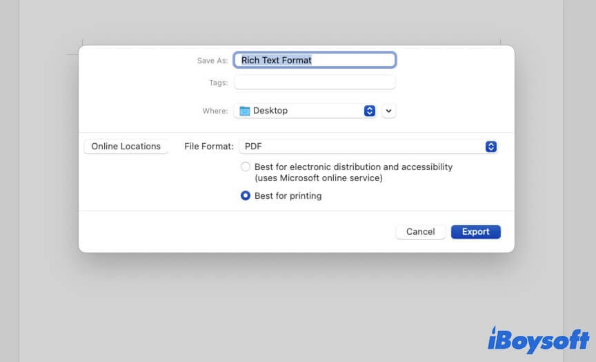 convert RTF to PDF with Microsoft Word