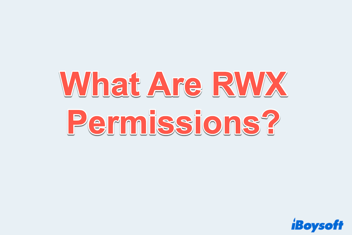 What is RWX permission?