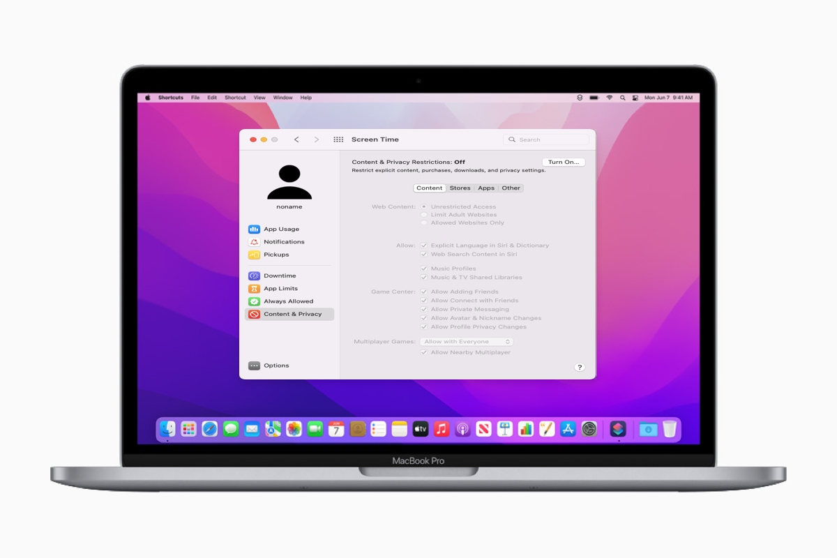Screen Time on Mac