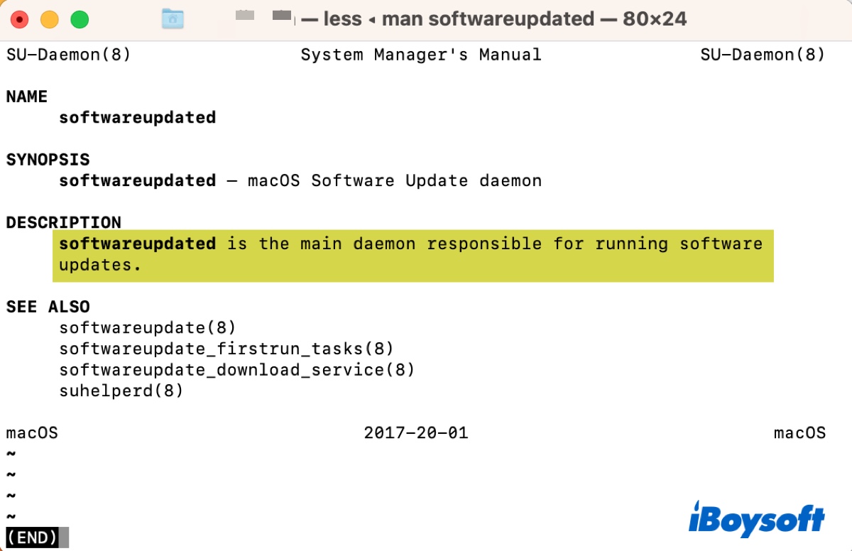 What is softwareupdated on Mac