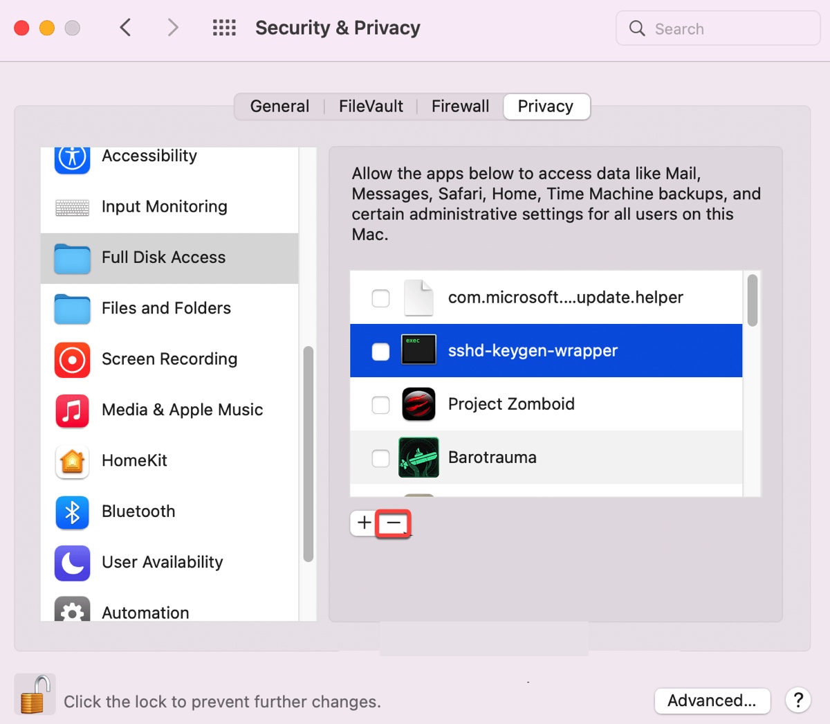 How to remove sshd keygen wrapper from Mac