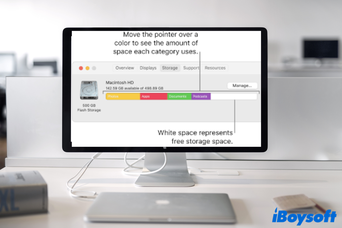 how to check storage on Mac