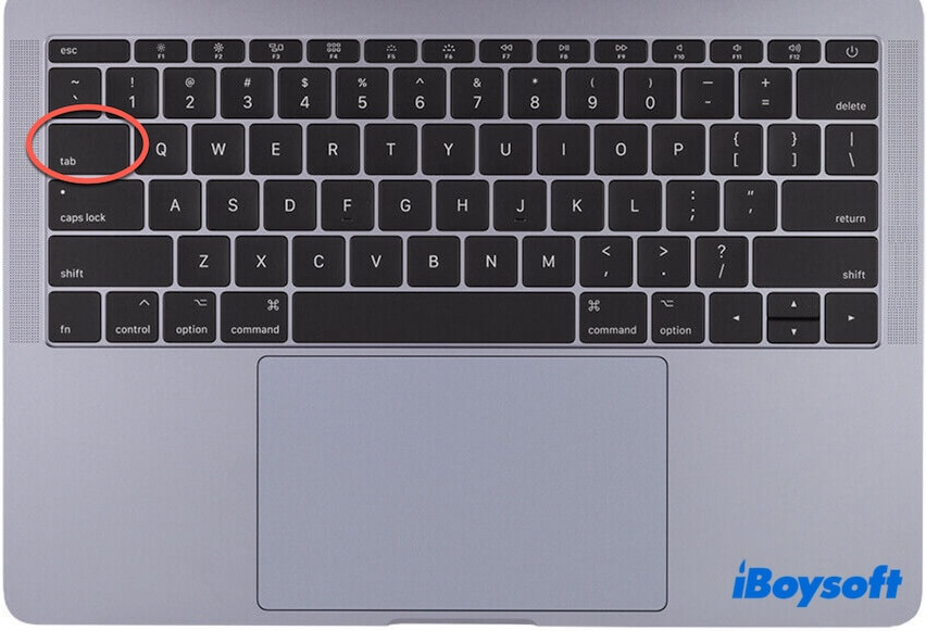 Tab key on Mac