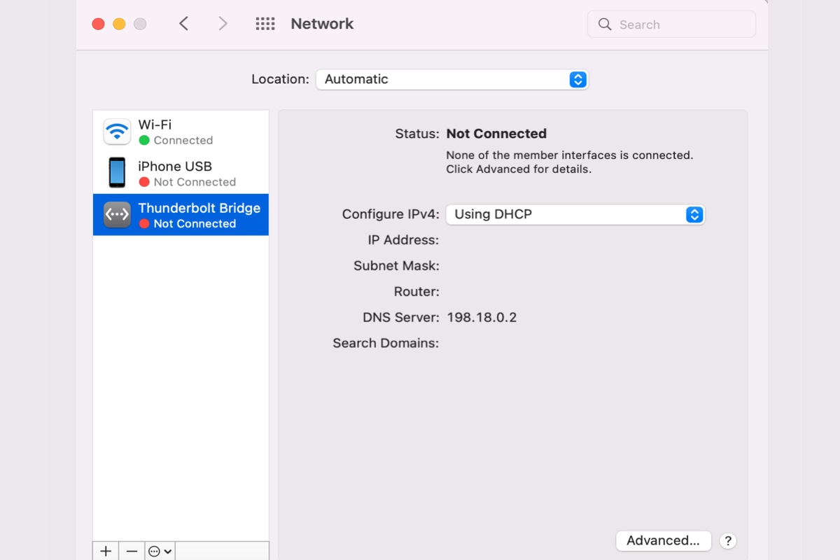 What is Thunderbolt Bridge on Mac