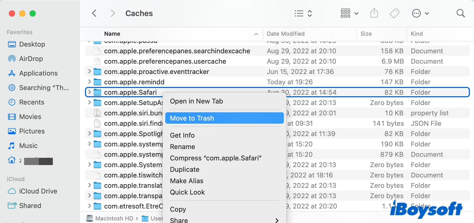 How to delete tmp files on Mac