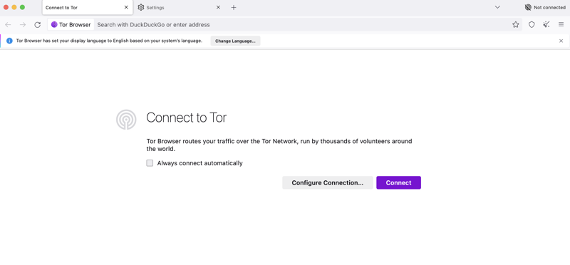 Connect Tor Browser for Mac