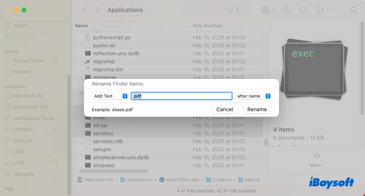 Bulk convert Unix Executable Files to open them on Mac