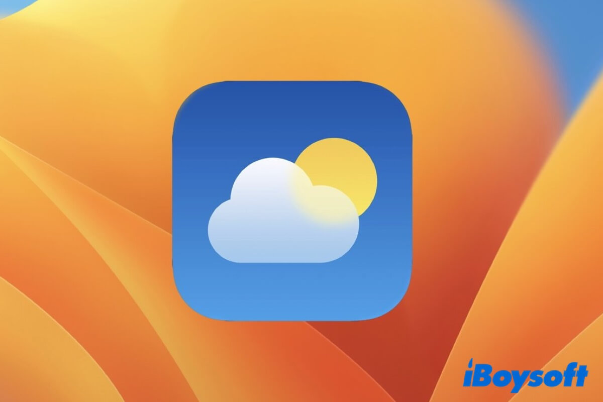 What is Weather app macOS and how to use it
