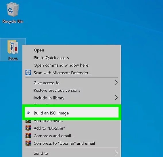 How to create an ISO file manually