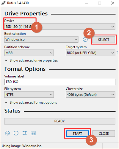 How to create a bootable USB from iSO file for Windows 10 and 11
