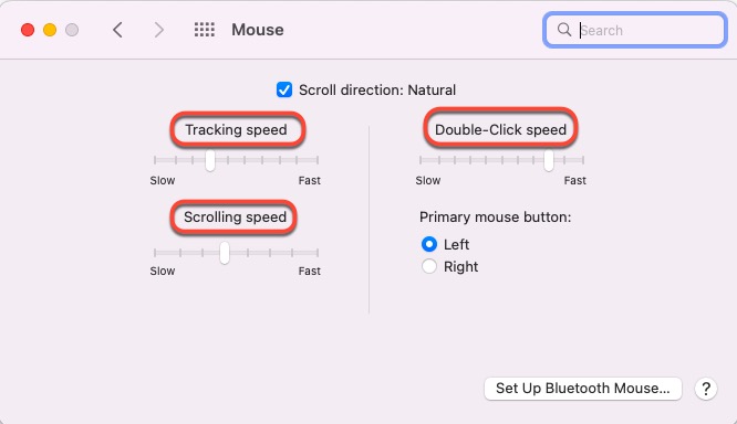 So schalten Sie die Mausbeschleunigung auf einem macOS-Computer ein oder aus