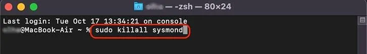 How to fix sysmond causing high CPU usage on Mac