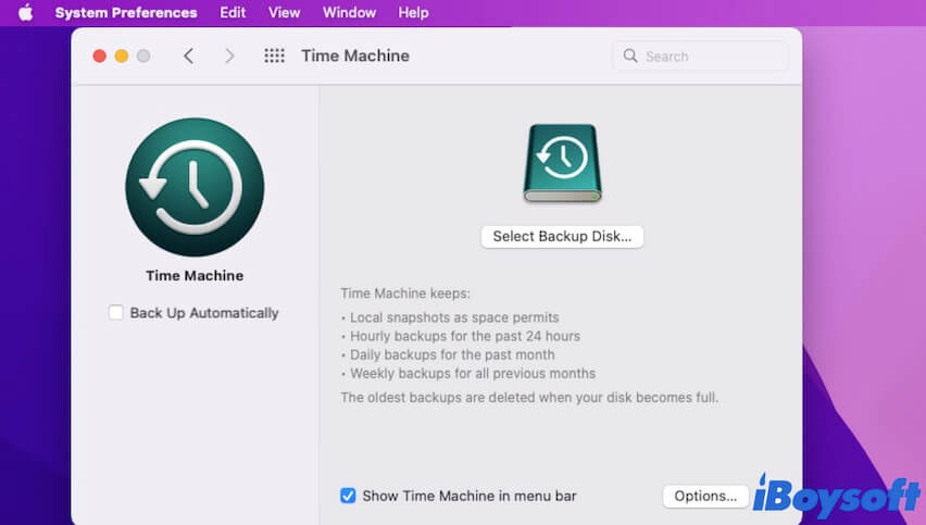 Time Machine on Mac