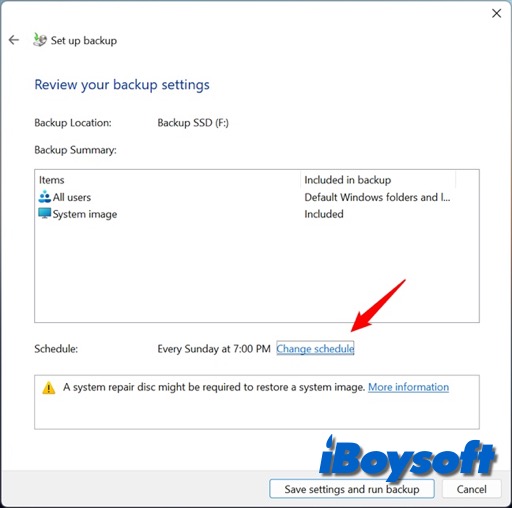 configurar programación de copia de seguridad