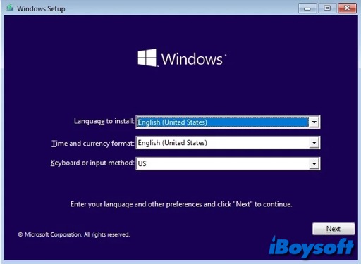 resumen de inicio de Windows
