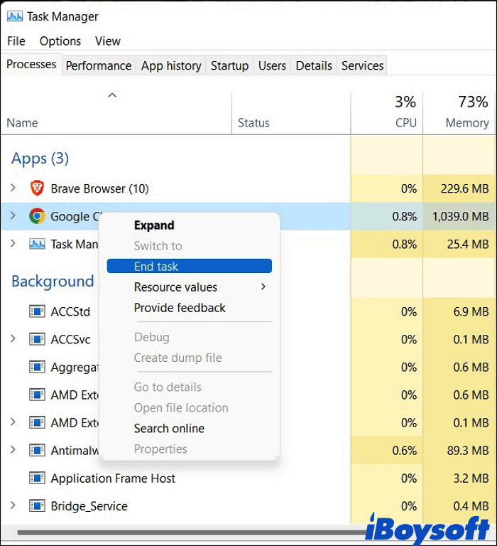 finalizar tarea en windows
