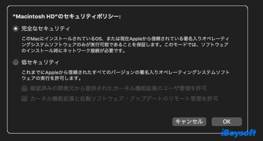 完全なセキュリティ
