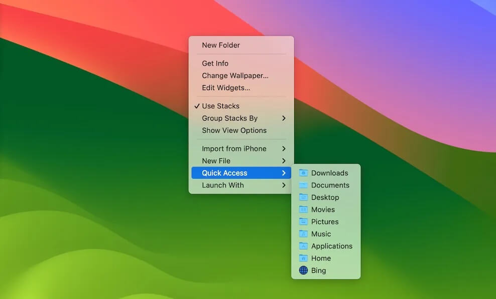 how to quickly access macOS Folders on Mac